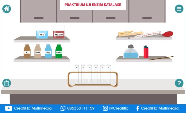 Virtual Lab Uji Enzim Katalase